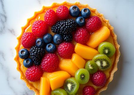 Crostata con frutta fresca stagionale